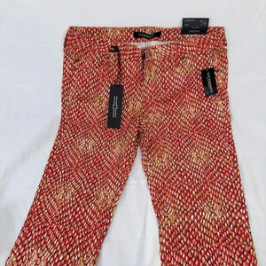 Liverpool Jeans Company Red and Gold Skinny Jeans
